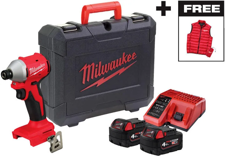 Гвинтоверт ударний акумуляторний Milwaukee 18В безщітковий для професіоналів компактний з реверсом