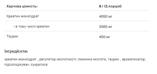 Креатин моногідрат ProDobro 500 г Смак жувальної гумки