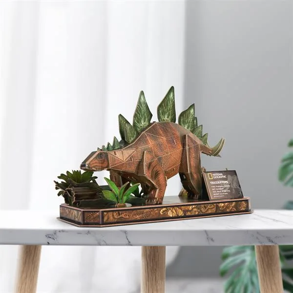 3D пазл CubicFun Стегозавр різнокольоровий 30х22х5 см
