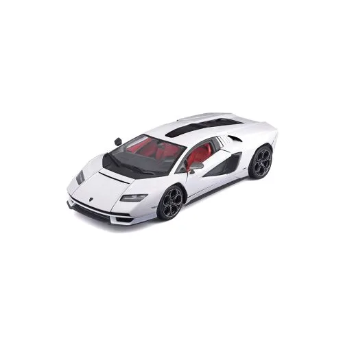 Автомодель Lamborghini белая от Bburago с открывающимися дверями для детей и коллекционеров.