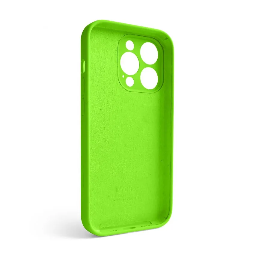 Чохол Silicone Case для Apple iPhone 14 Pro силіконовий 40 салатовий закрита камера