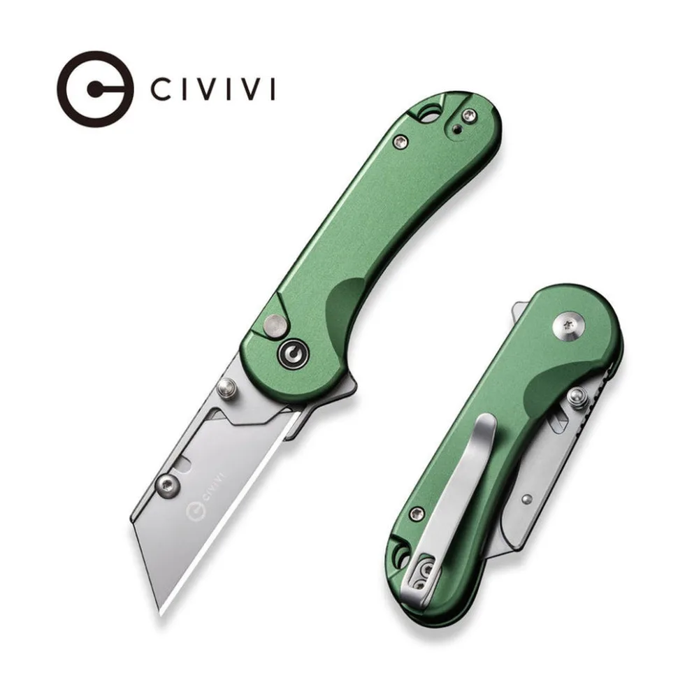 Складаний ніж Civivi 57,5 мм 6Cr алюміній зелений