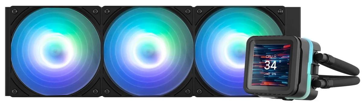 Система рідинного оxолодження  Zalman Alpha 2DS A36 ARGB, LGA1851, 1700, 1200, 115x, AM5, AM4, TDP 350W, чорний