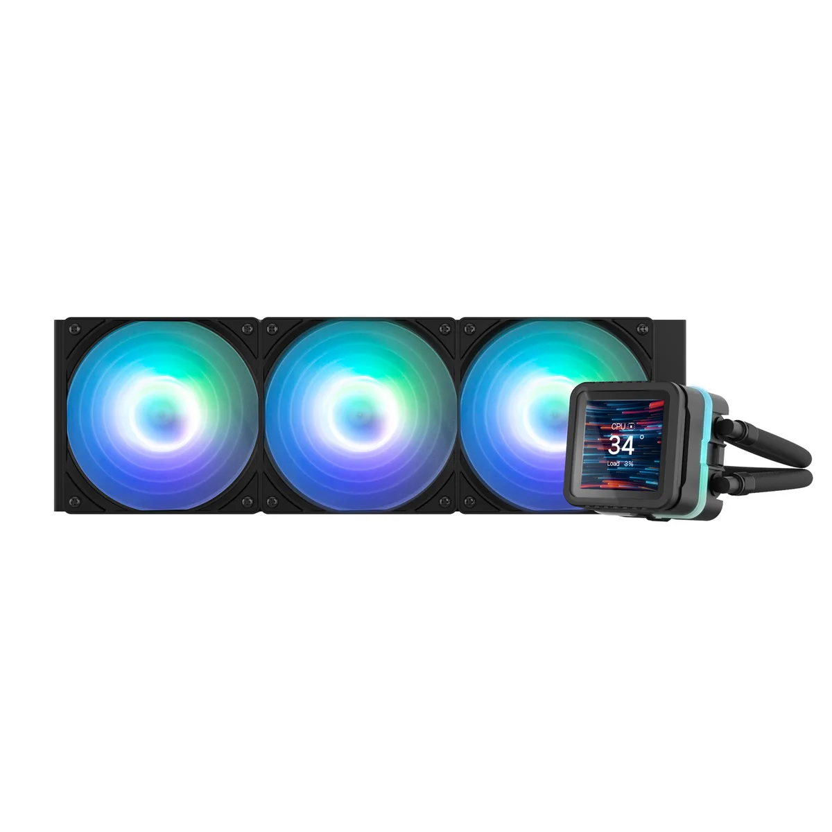Система рідинного оxолодження  Zalman Alpha 2DS A36 ARGB, LGA1851, 1700, 1200, 115x, AM5, AM4, TDP 350W, чорний