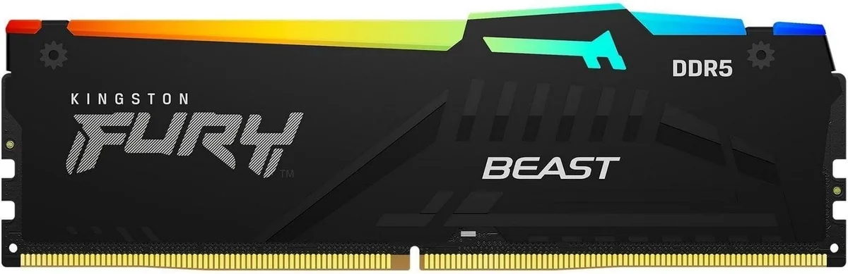 Пам'ять ПК Kingston DDR5 64GB 5600 FURY Beast RGB