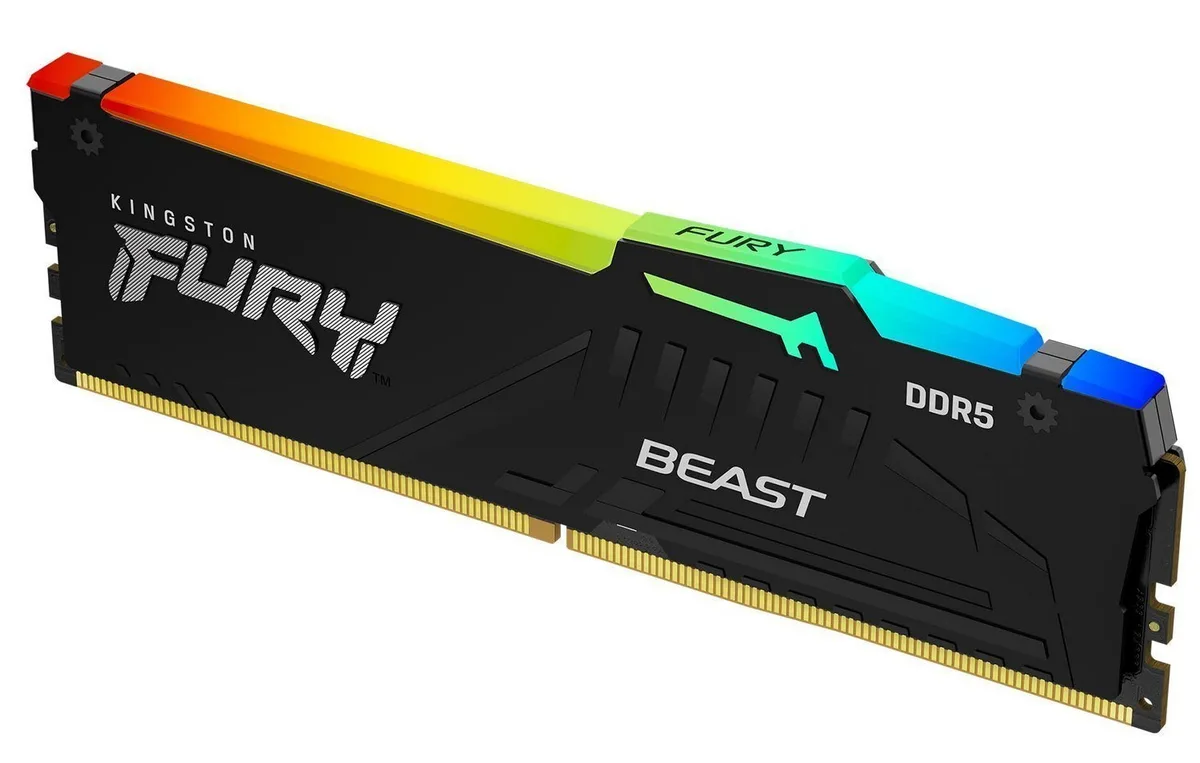 Пам'ять ПК Kingston DDR5 64GB 5600 FURY Beast RGB