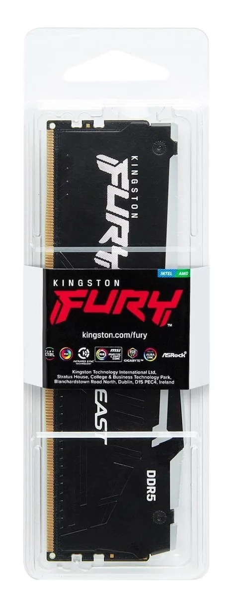Пам'ять ПК Kingston DDR5 64GB 5600 FURY Beast RGB