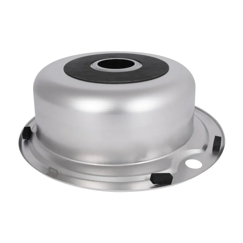 Кухонная мойка Brinex 510-D круглая 0,8 мм нержавеющая сталь 510х610х540 мм Сатин