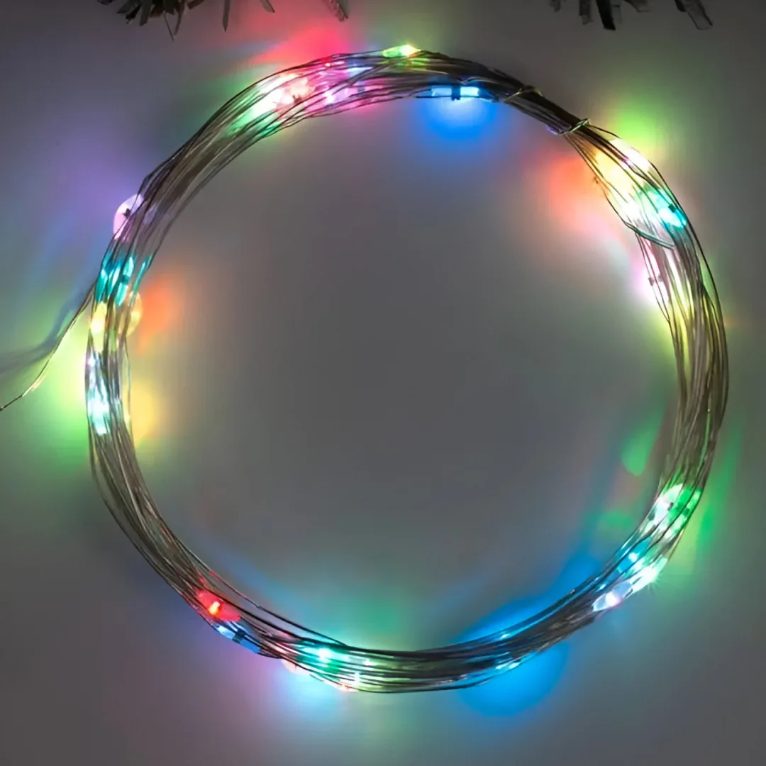 Светодиодная гирлянда 600LED 3 м Конский хвост Разноцветная 20 линий 8 режимов