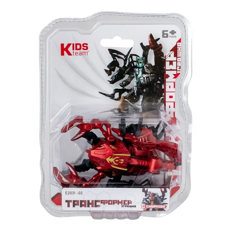 Трансформер Kids Team пластиковый 20 см чёрный