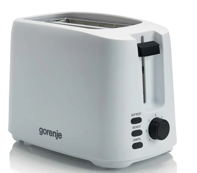 Тостер Gorenje 700 Вт 2 тости 7 режимів пластик 24,8х16х15,6 см білий