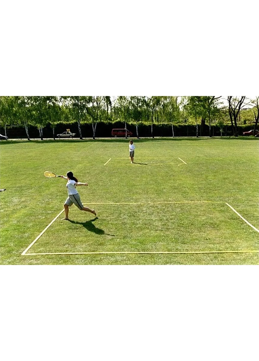Професійний корт Speedminton нейлоновий 5,5 м флуоресцентний