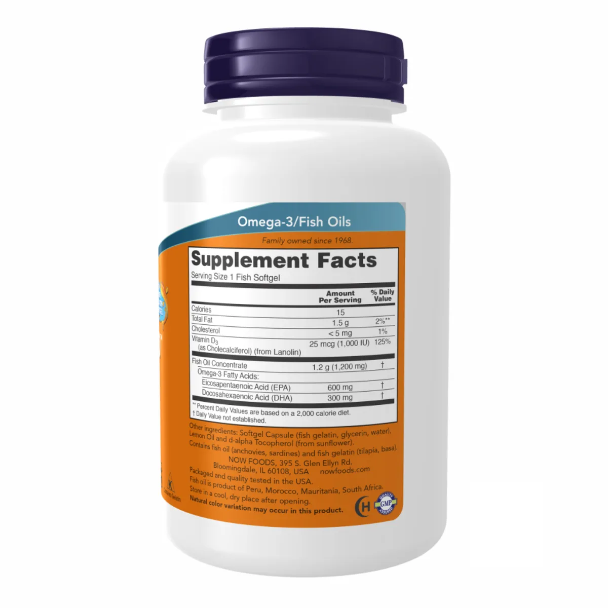 NOW Foods Ultra Omega 3-D Риб'ячий жир 90 м'яких капсул з вітаміном D-3