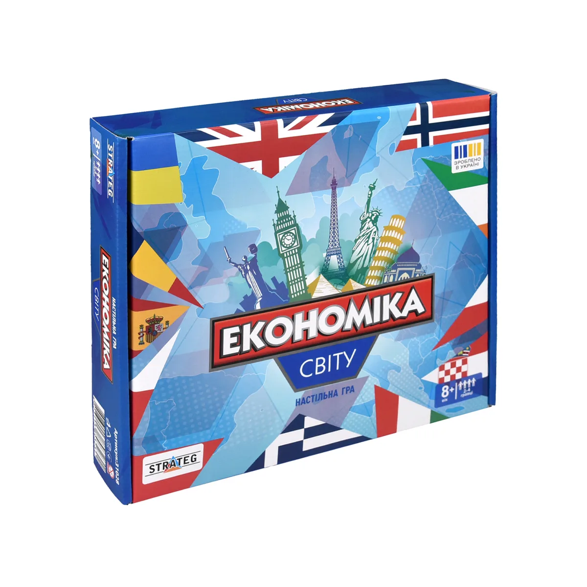 Настільна гра Економіка світу для 2-4 гравців 34х29х5,7 см картонна