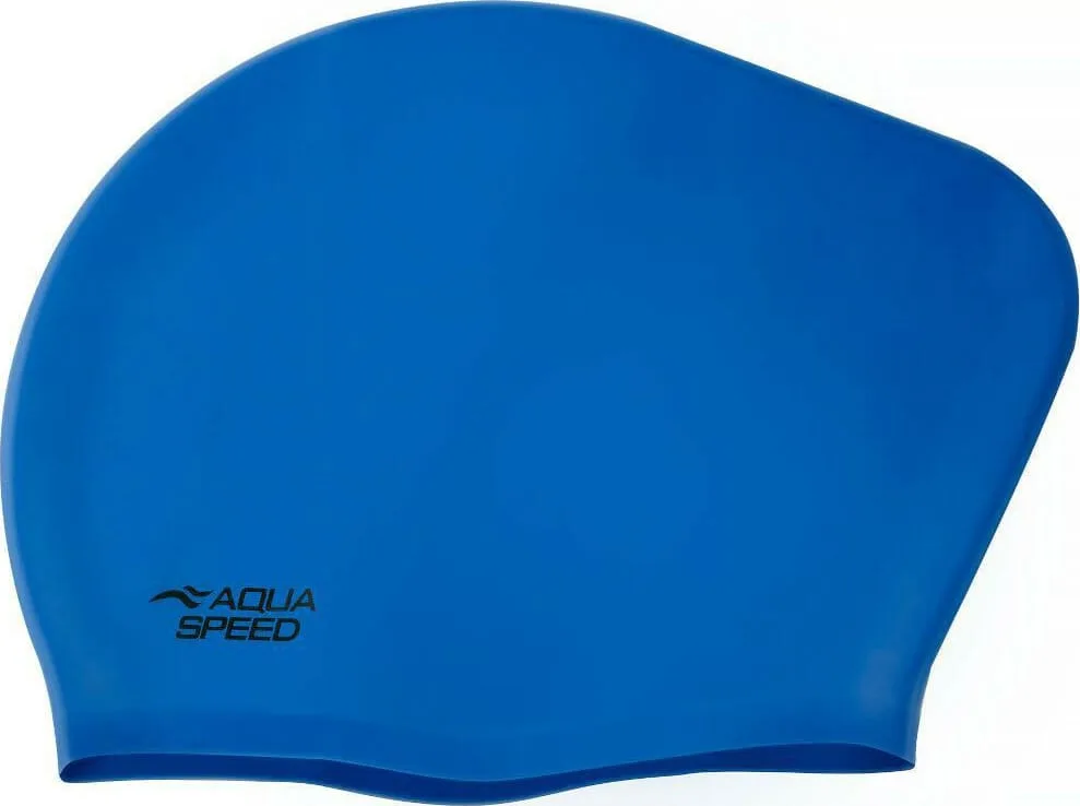 Шапка для плавання AQUA SPEED силіконова One Size синя