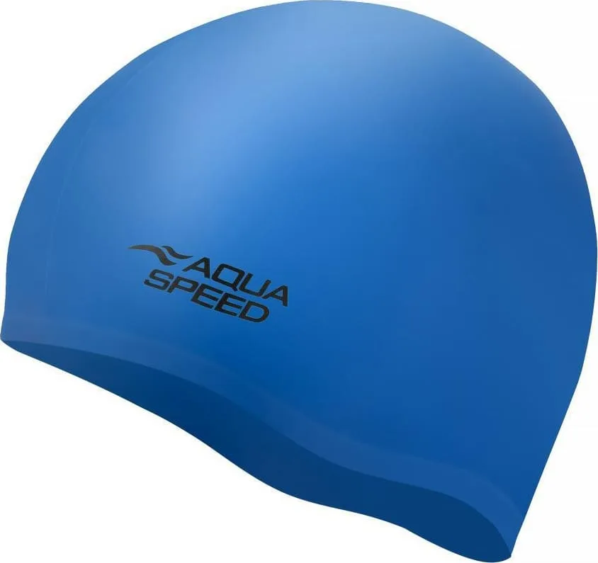 Шапка для плавання AQUA SPEED силіконова One Size синя