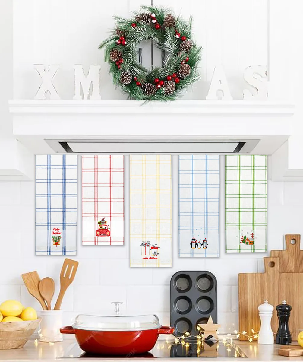 Рушник вафельний Home Line 45х70 см Бавовна Синій