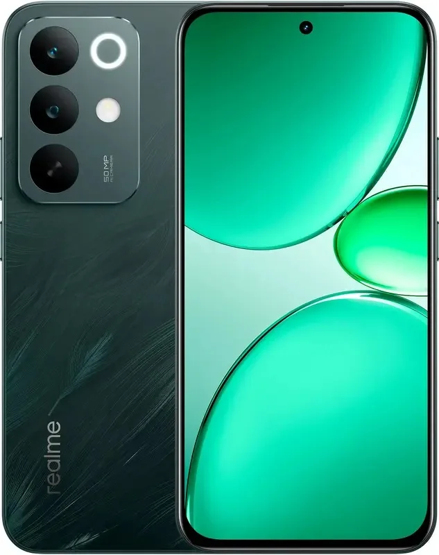 Смартфон Realme 7000 мАг 6.8 дюйм AMOLED 8ГБ Зелений