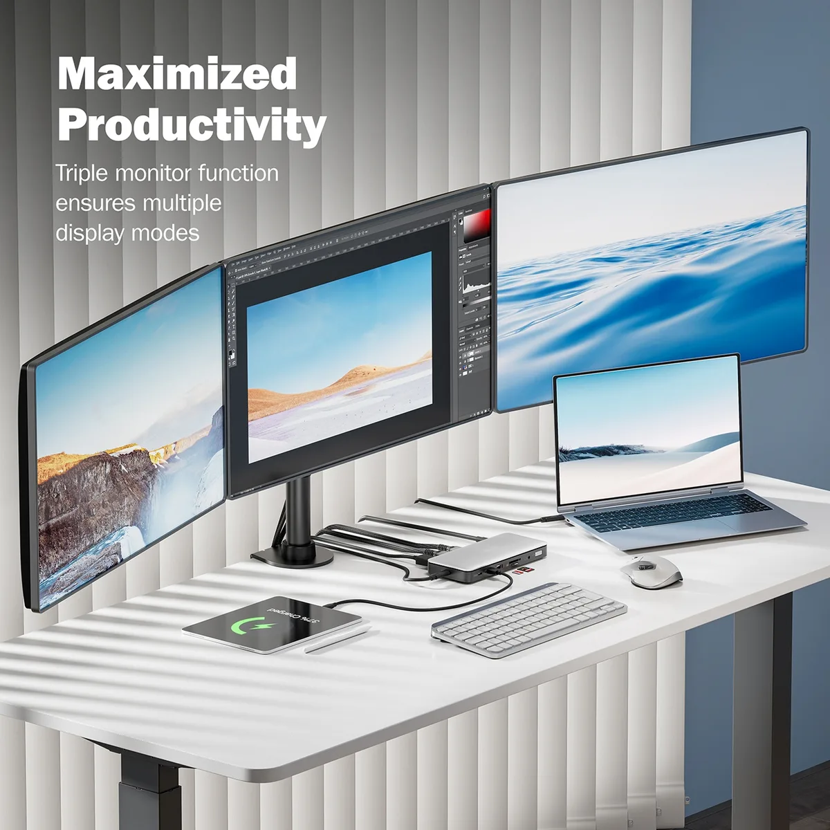 Док-станция DIGITUS USB-C > 2xHDMI/DP/2xUSB-A/USB-C/SD/MicroSD/RJ54/DC/Audio