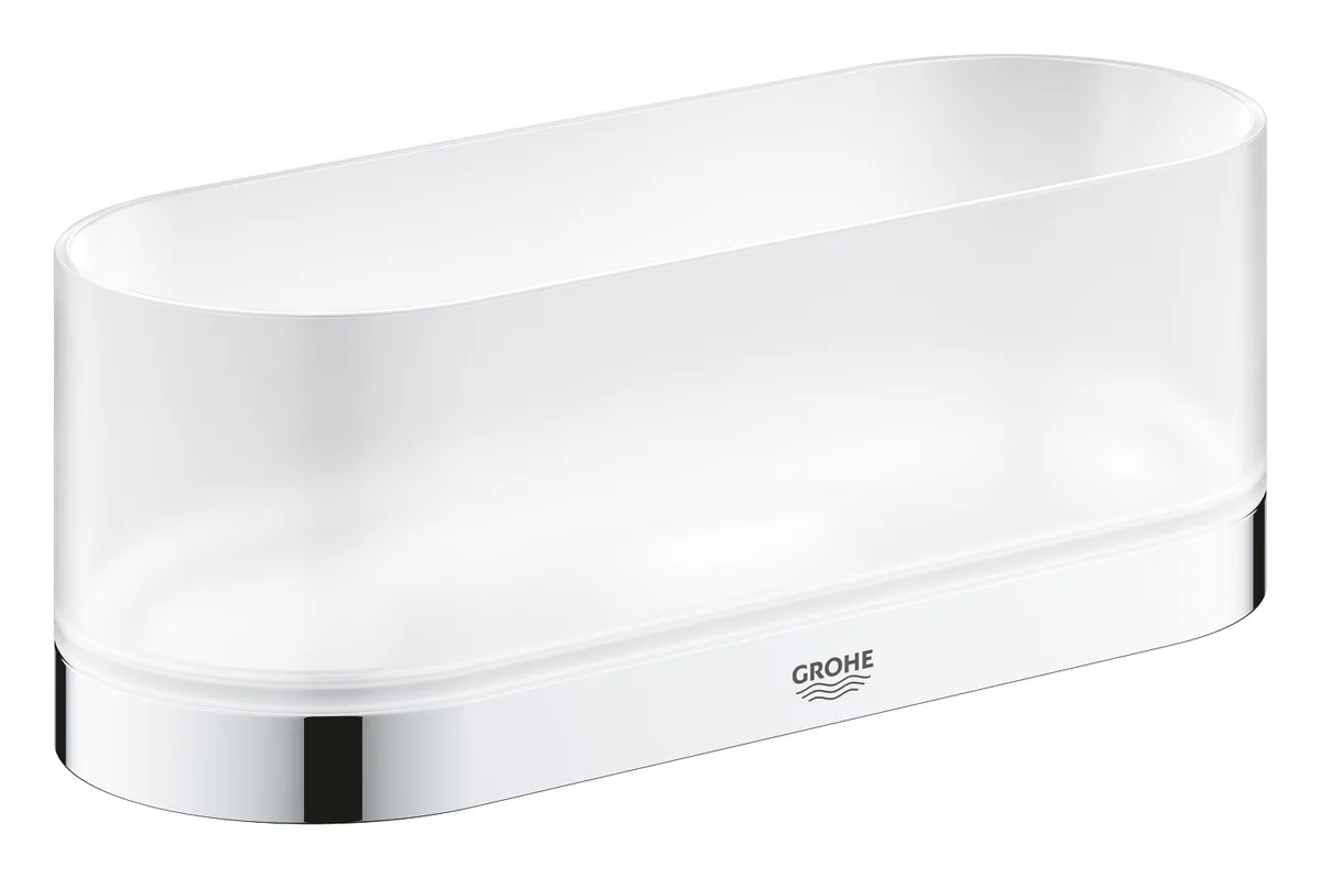 Поличка універсальна Grohe скло 60х200х75 см біла матова