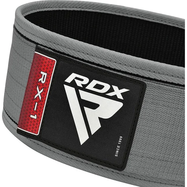 Пояс для важкої атлетики RDX Нейлон M Сірий