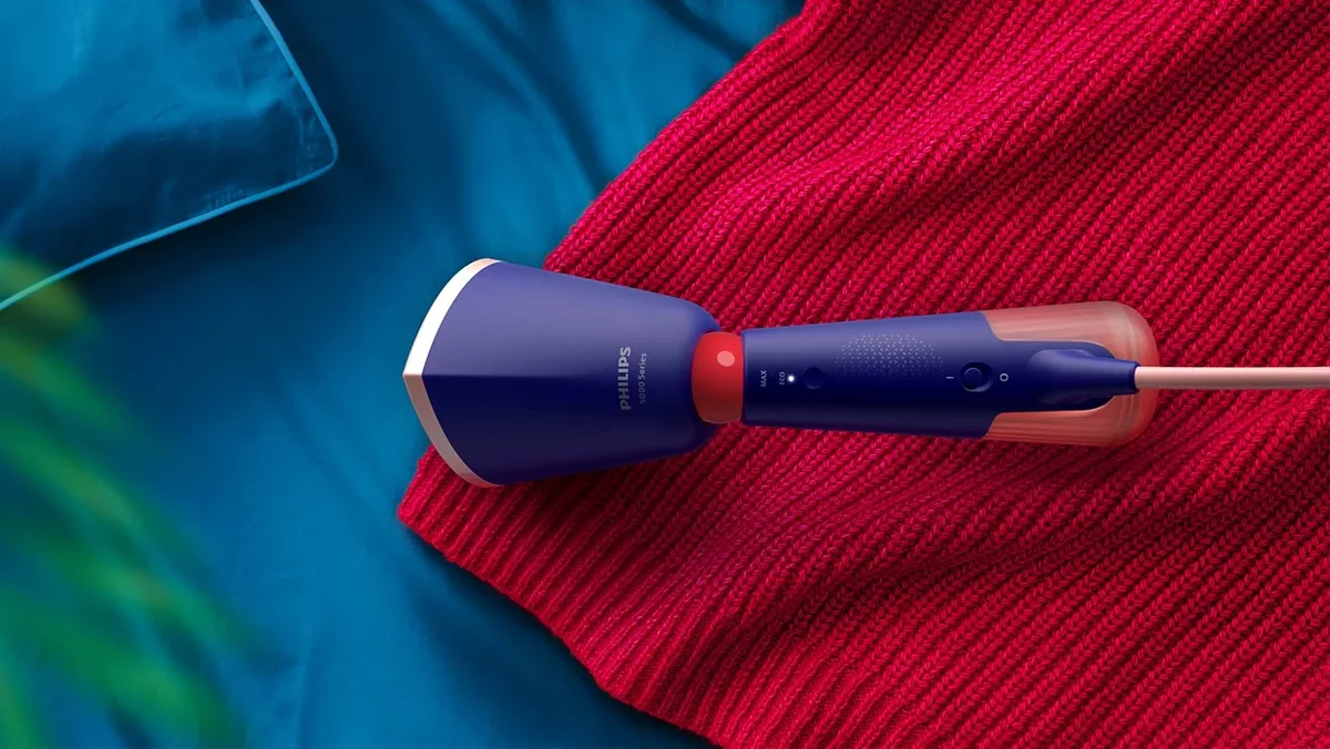 Парогенератор Philips компактний Series 5000, 1400Вт, 120мл, паровий удар -24гр, складана ручка, чохол-рукавичка.