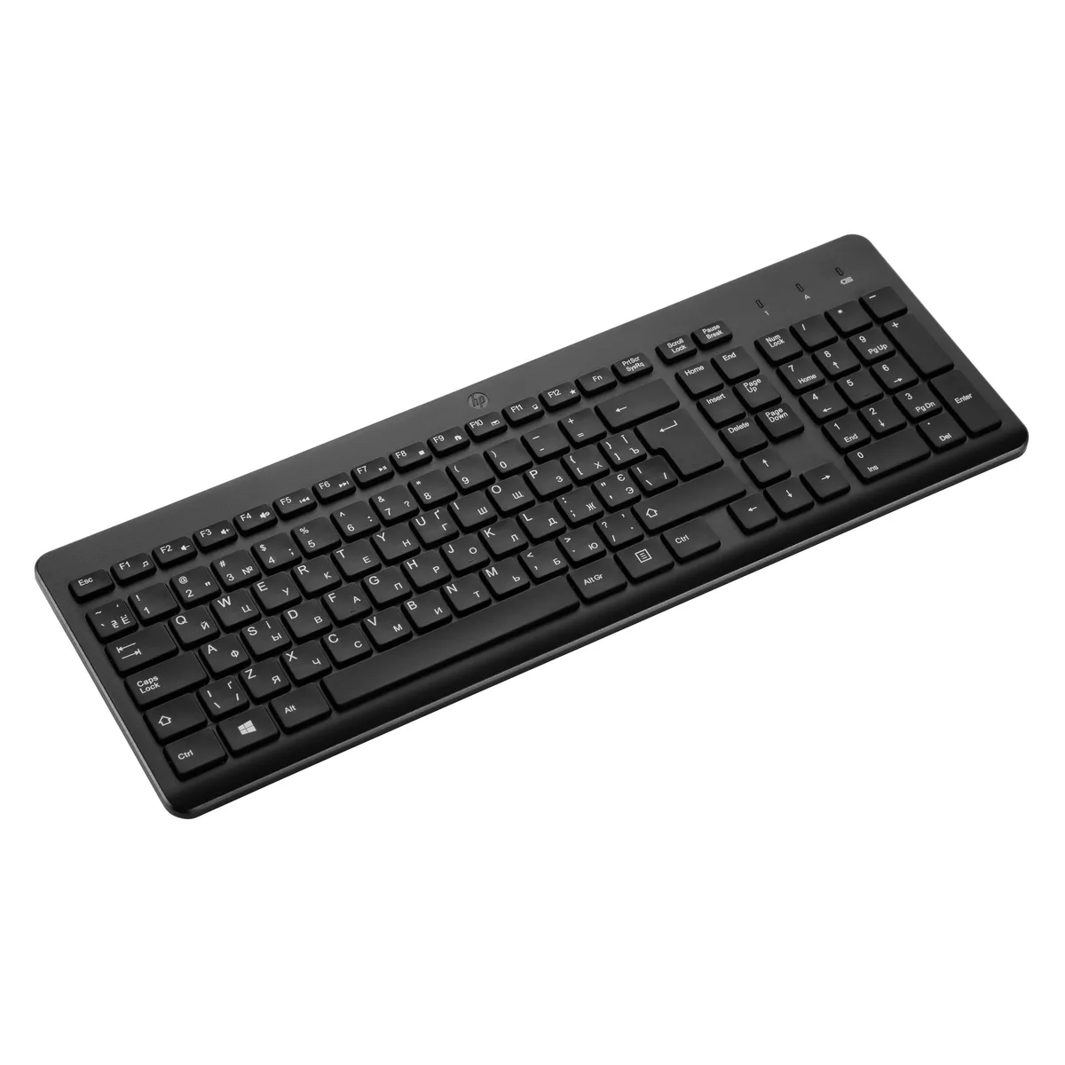 Клавіатура мембранна HP 220, 104key, WL, EN/UK, чорний