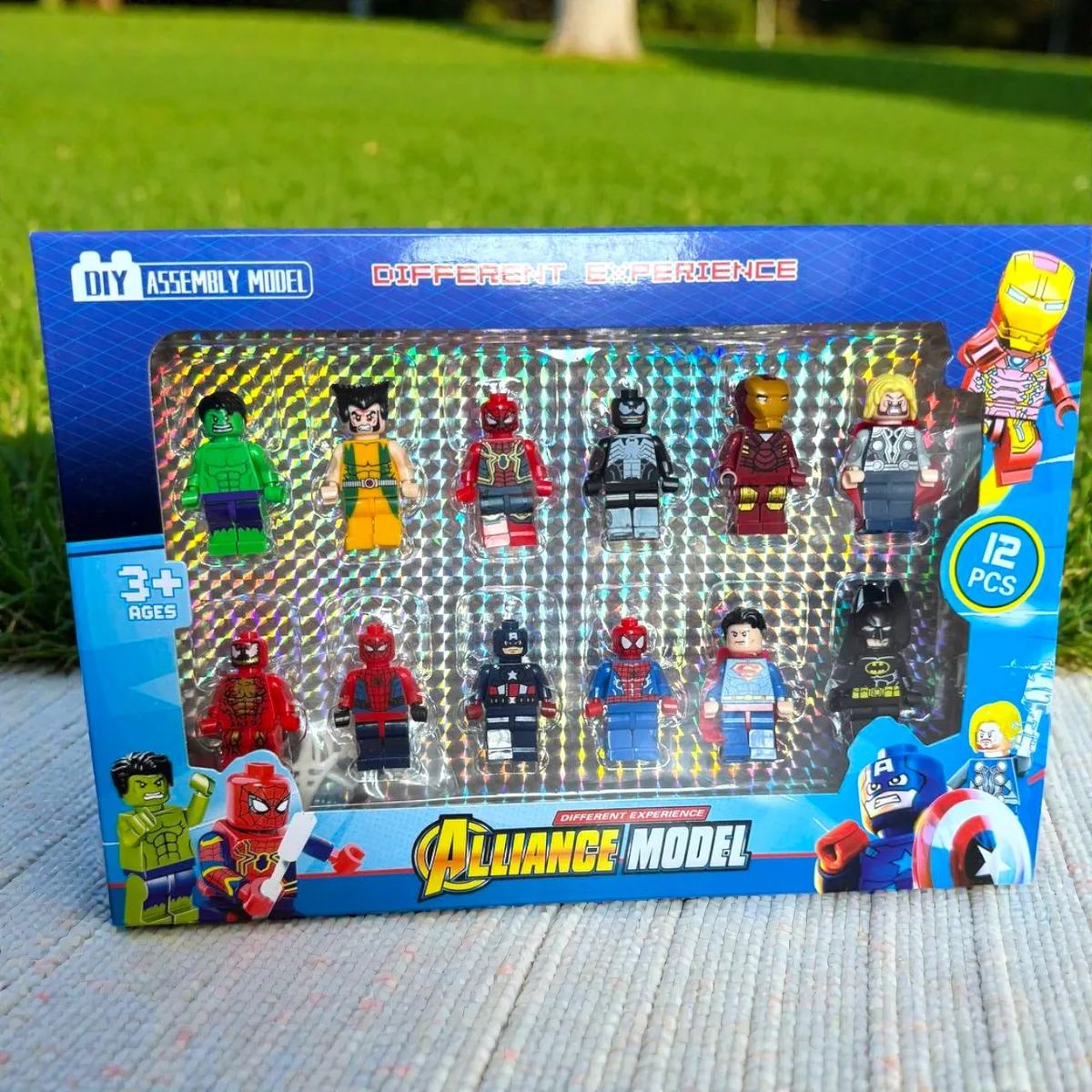 Набор фигурок Lego супергерои Marvel 12 шт пластик 26х18х4 см разные цвета