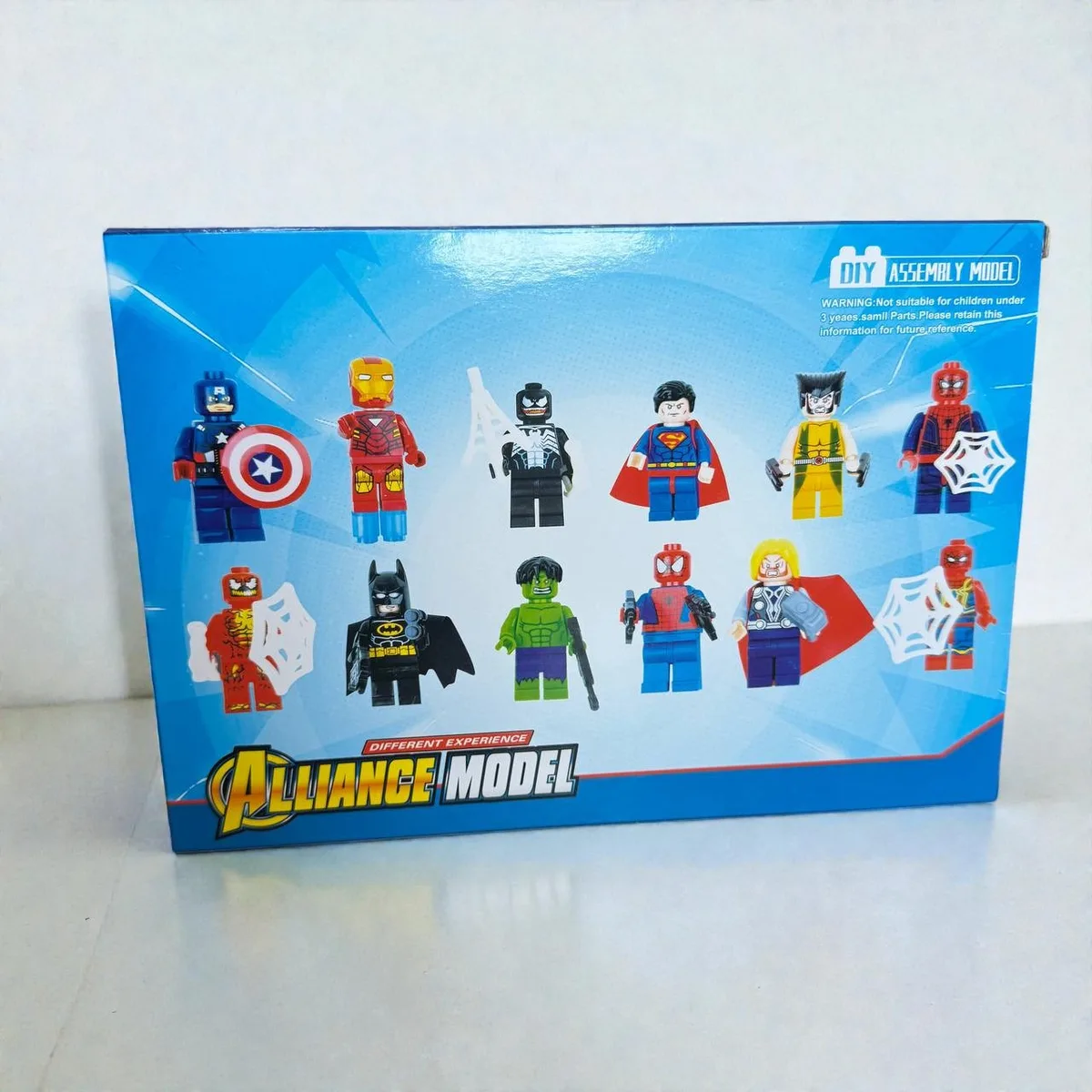Набор фигурок Lego супергерои Marvel 12 шт пластик 26х18х4 см разные цвета