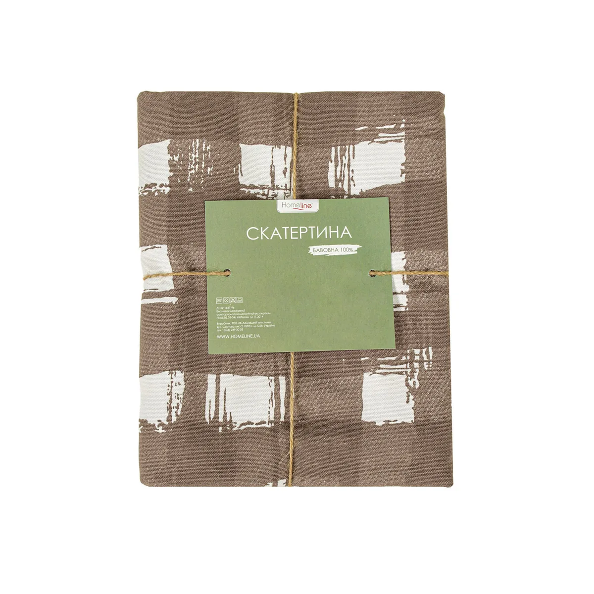 Скатертина Home Line Полупанама 120х150 см Сіра