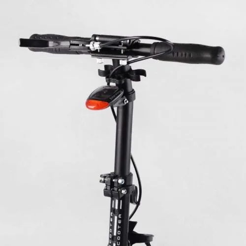 Самокат двухколесный Best Scooter с ручным тормозом и амортизаторами для детей и взрослых.