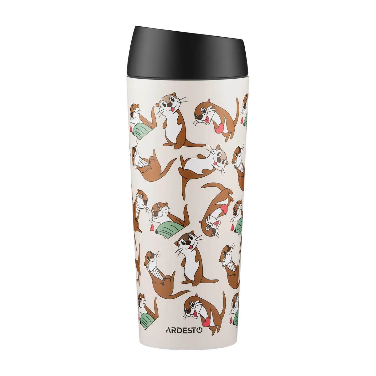 Термокружка ARDESTO Coffee Time Otter 450мл, из нержавеющей стали, песочный