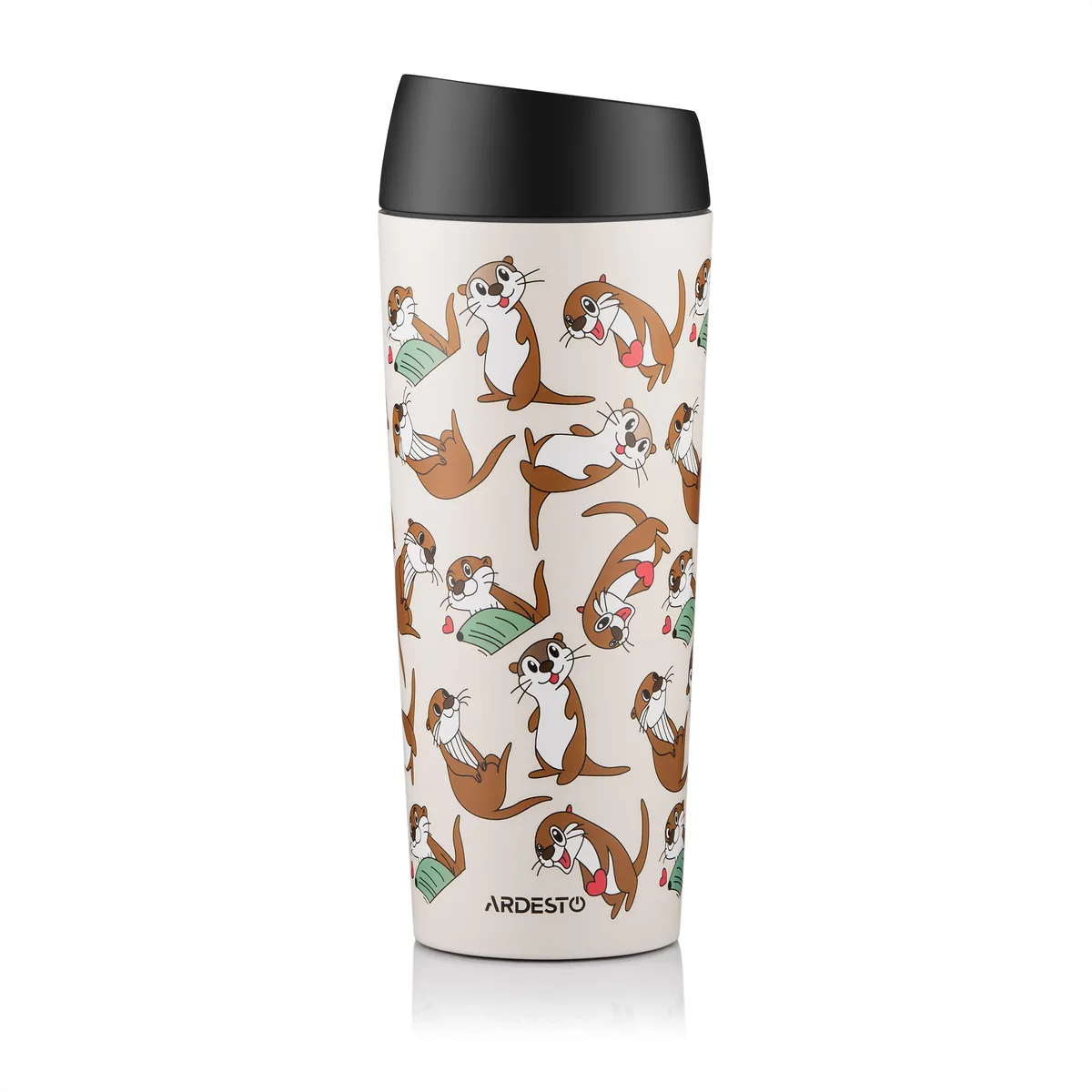 Термокружка ARDESTO Coffee Time Otter 450мл, из нержавеющей стали, песочный