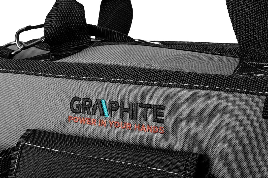 Сумка для інструментів GRAPHITE Energy+, середня, 18.5л, міцна конструкція, водонепроникна, з поліестеру, 25х42х22.5 см.