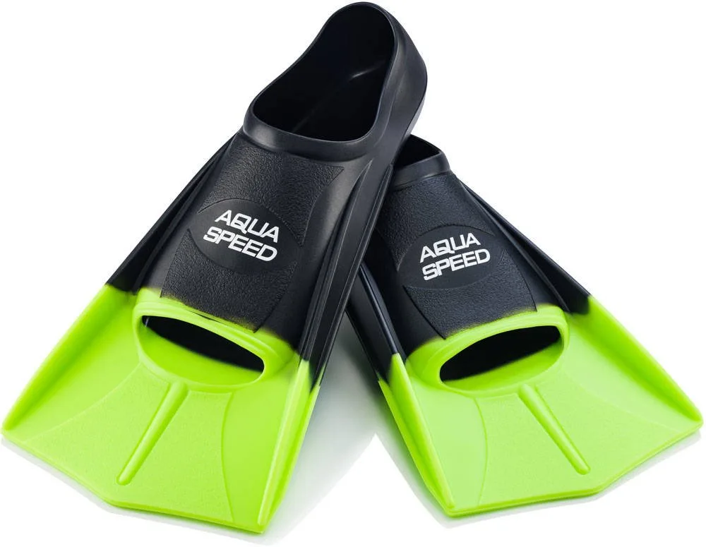 Ласти Aqua Speed силіконові 39-40 чорні зелені унісекс
