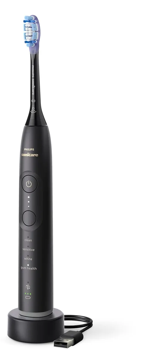 Зубная электрическая щетка Philips Sonicare Ультразвуковая 62000 движений в минуту Черная