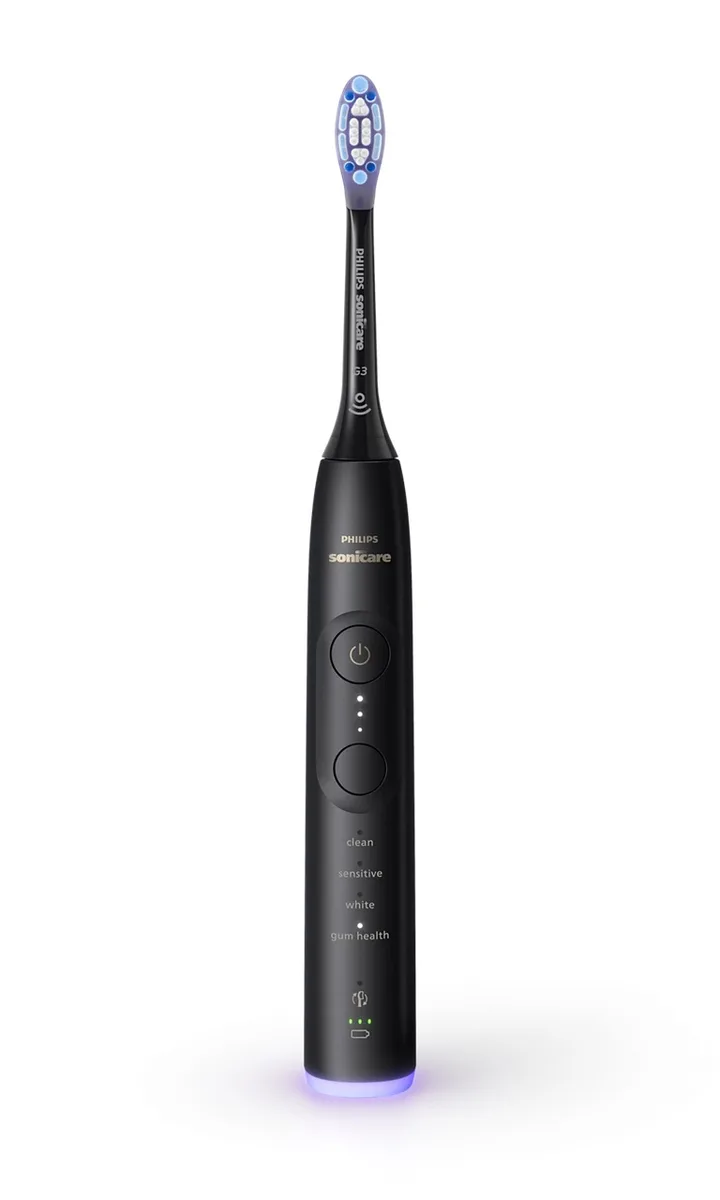 Зубная электрическая щетка Philips Sonicare Ультразвуковая 62000 движений в минуту Черная