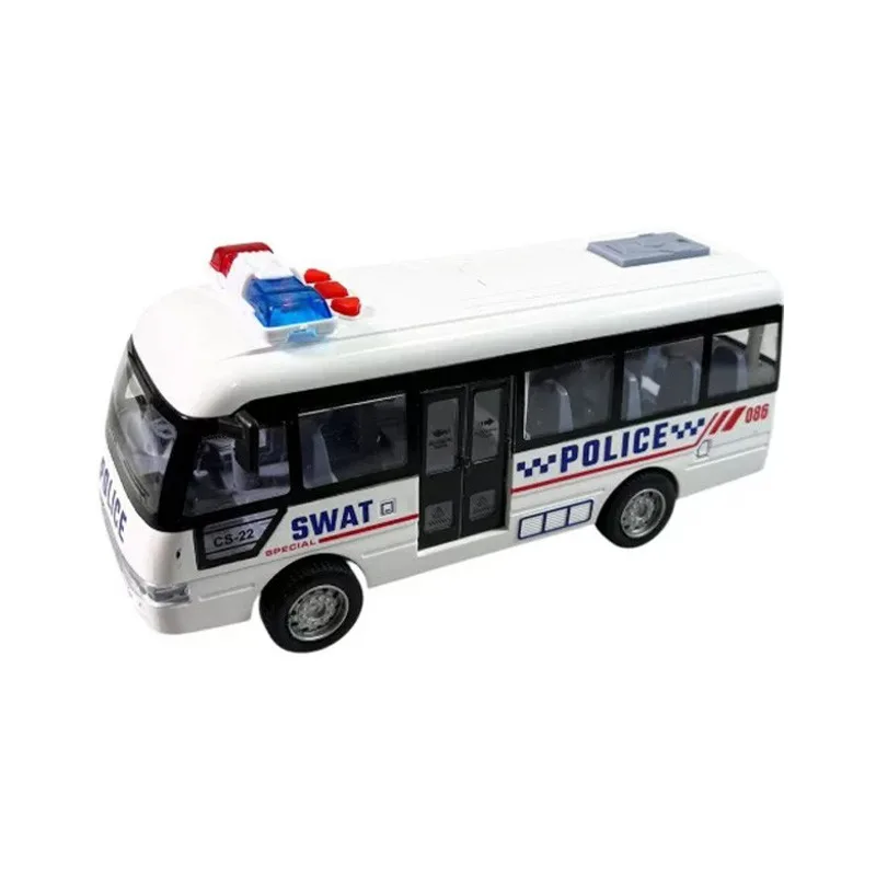 Дитячий інерційний автобус YG Toys пластик 19х6,5х8 см білий
