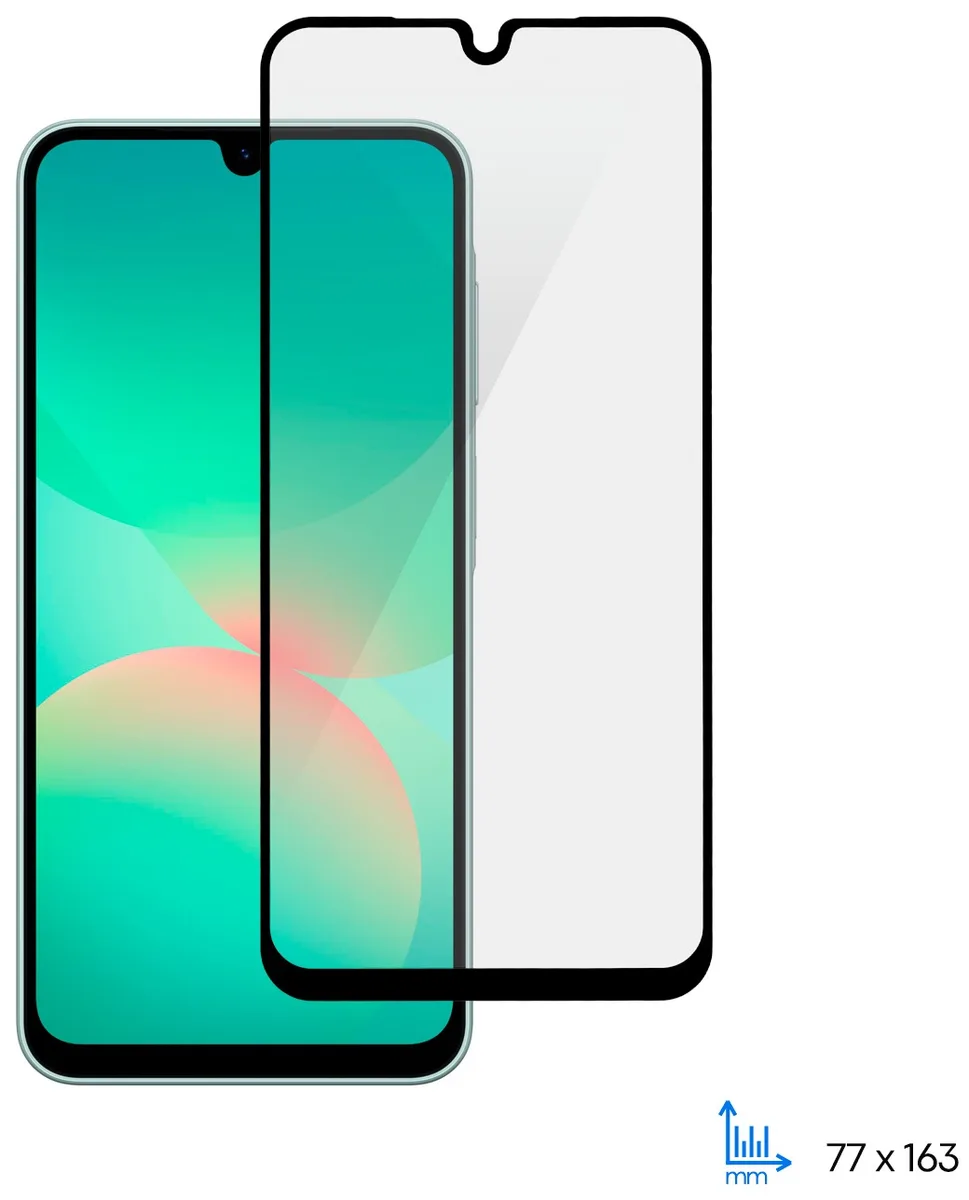 Захисне скло 2E для Samsung Galaxy A26 5G (A266) , 2.5D FCFG, (1 Pack), чорна рамка
