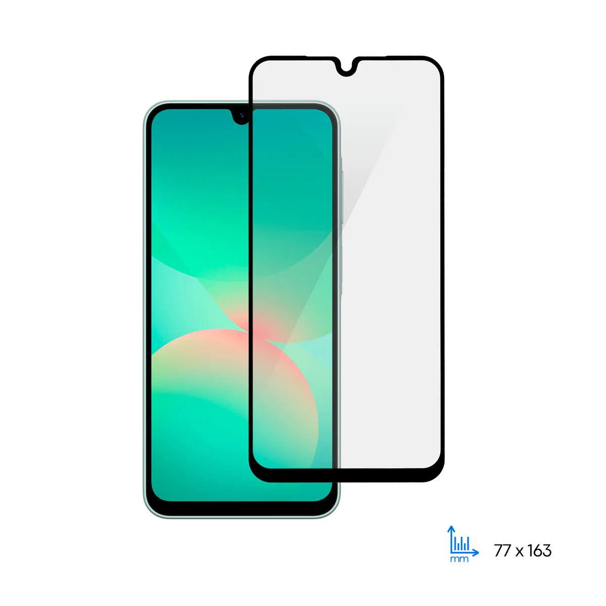 Захисне скло 2E для Samsung Galaxy A26 5G (A266) , 2.5D FCFG, (1 Pack), чорна рамка