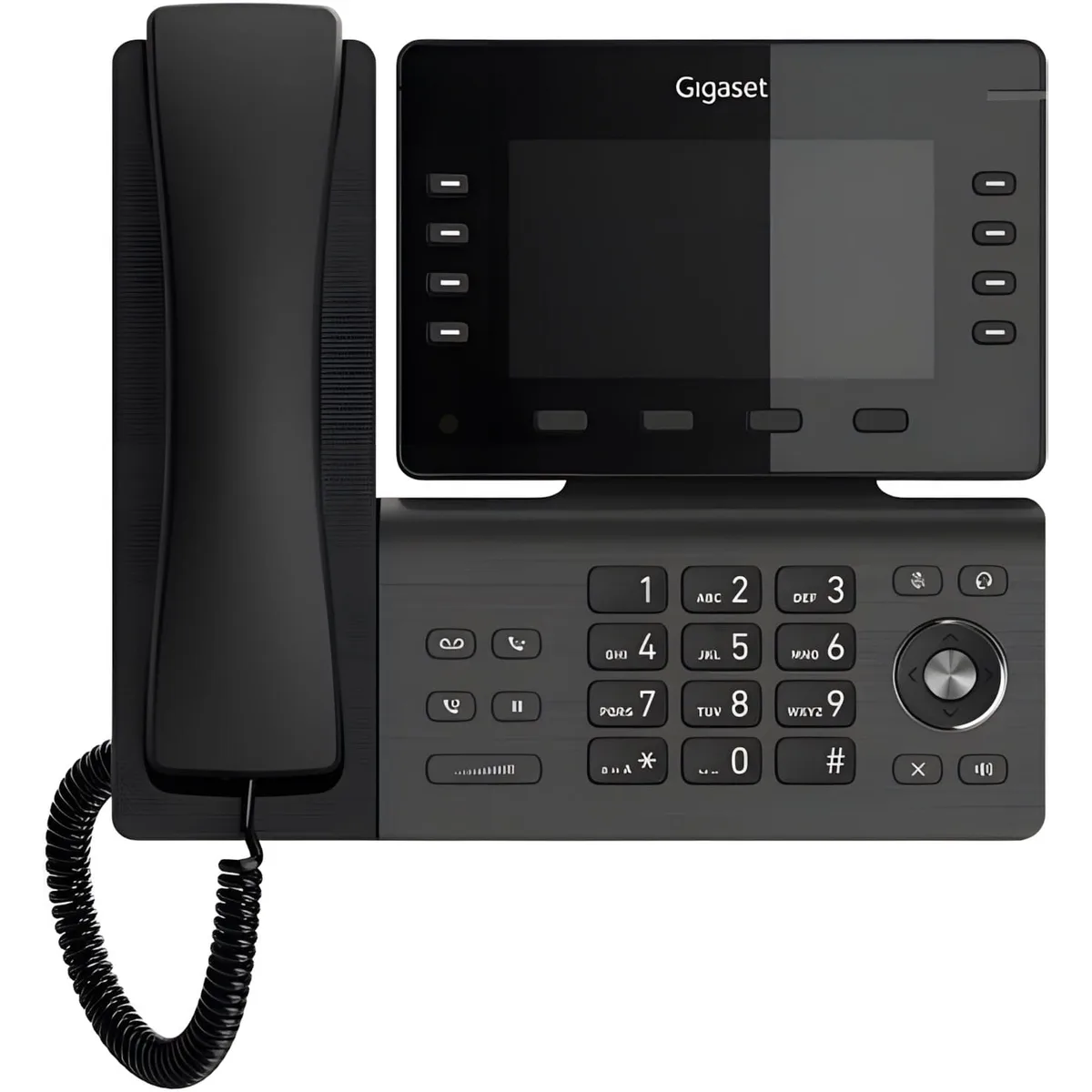 Телефон IP Gigaset Pro Professional P825, 2xGE LAN, 8 SIP line, 1xUSB-A, PoE, 5" color TFT display, чорний метал