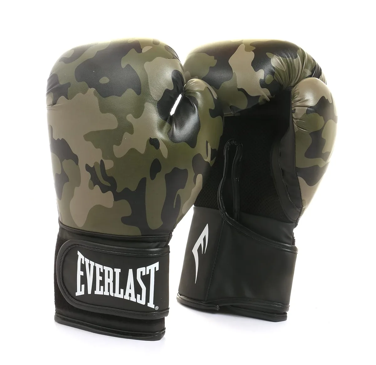 Боксерські рукавиці Everlast синтетична шкіра 16 унцій чорний коричневий