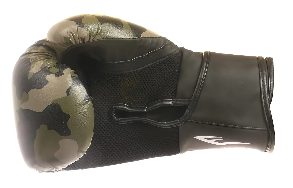 Боксерські рукавиці Everlast синтетична шкіра 16 унцій чорний коричневий