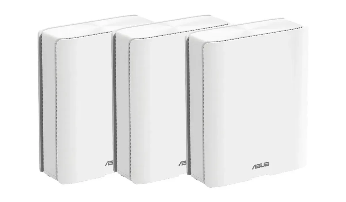 Система WiFi-Mesh ASUS ZenWiFi BQ16 BE25000, 2xGE LAN, 1xGE WAN/LAN, 1x10GE LAN, 1x10GE WAN/LAN, 1xUSB 3.0, 3 модуля, белый.