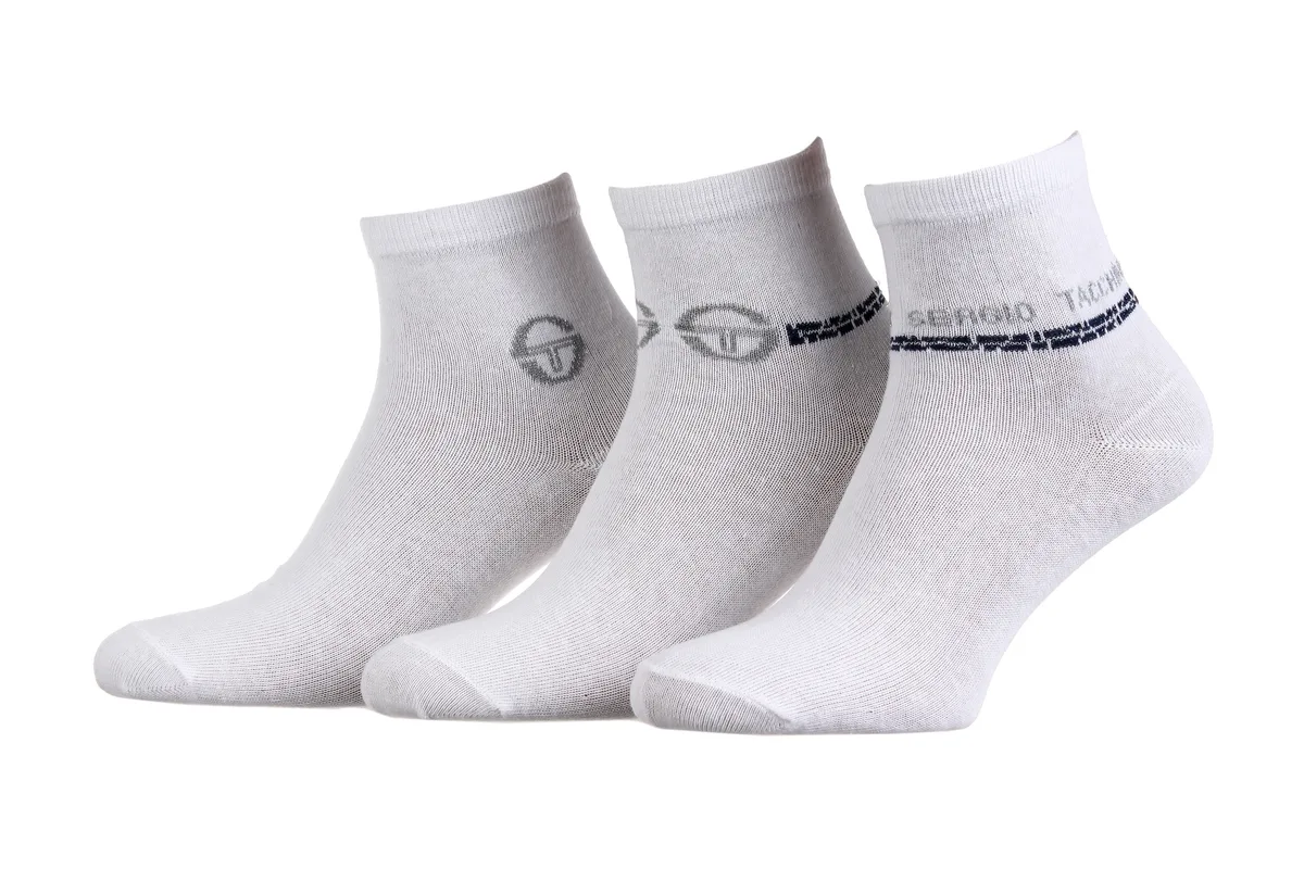 Шкарпетки Sergio Tacchini бавовна 36-41 білий 3 пари