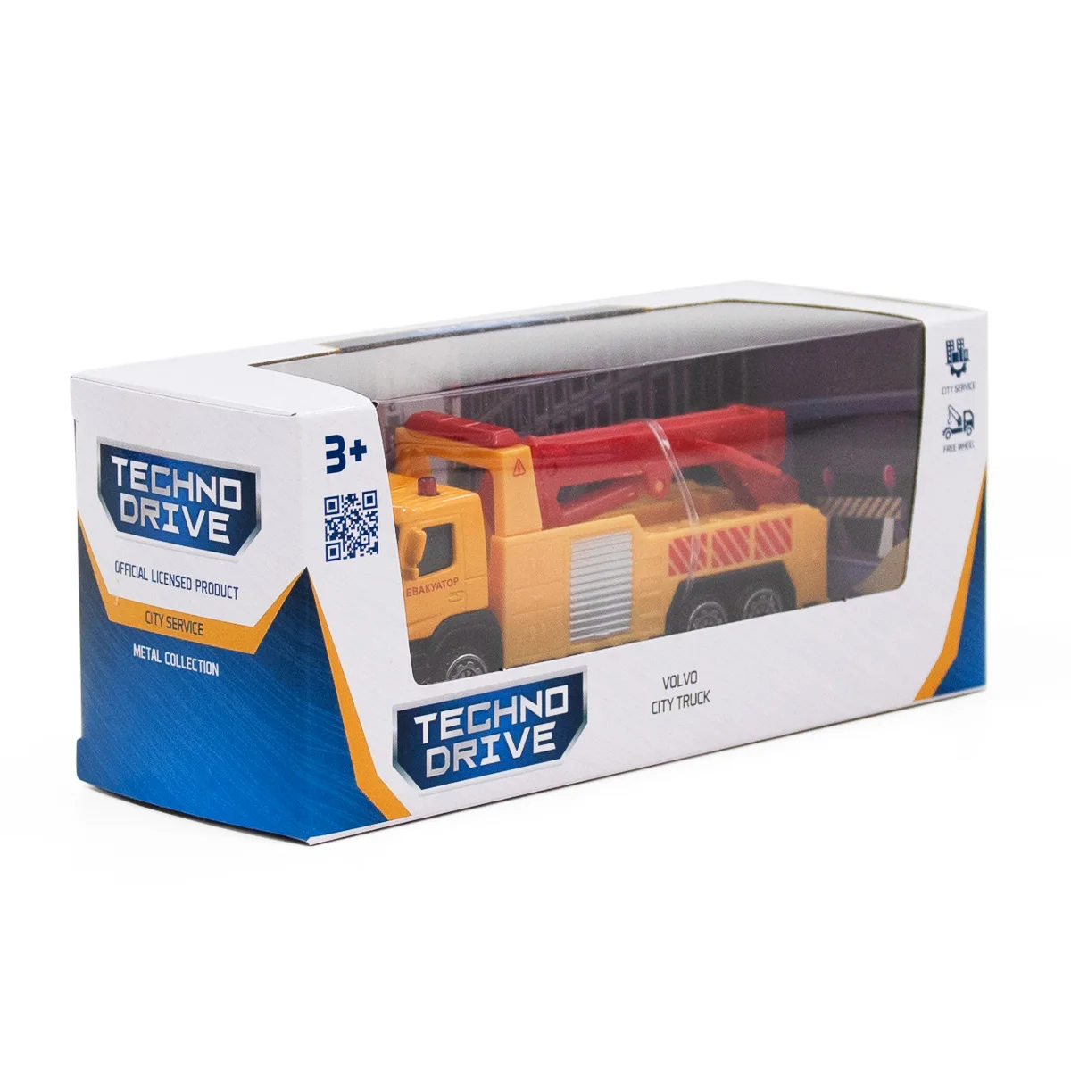 Автомодель TechnoDrive метал 12,4х3,8х5 см жовтий