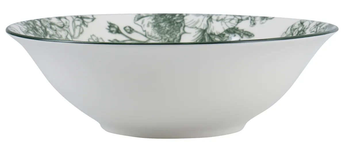 Салатник Limited Edition порцеляновий 22,5 см білий з малюнком Blossom Green