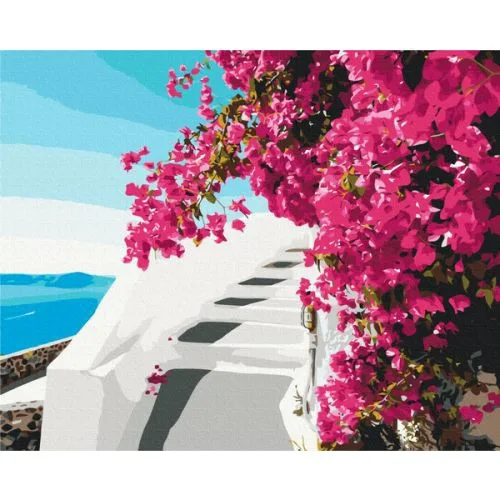 Картина по номерах Brushme Квіти Санторини 40 х 50 см акрилові фарби