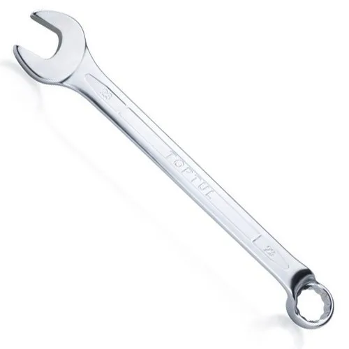 Комбінований ключ Toptul 18мм ріжково-накидний 75° хромованадієвий сріблястий