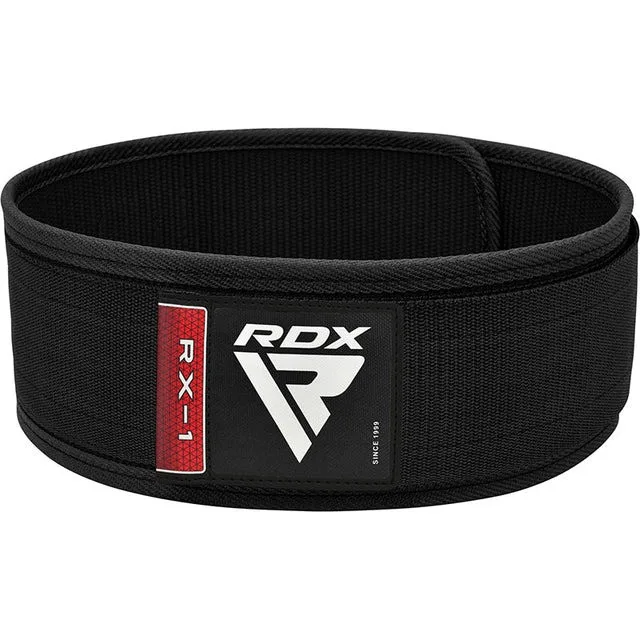 Пояс для важкої атлетики RDX Нейлон XL Чорний